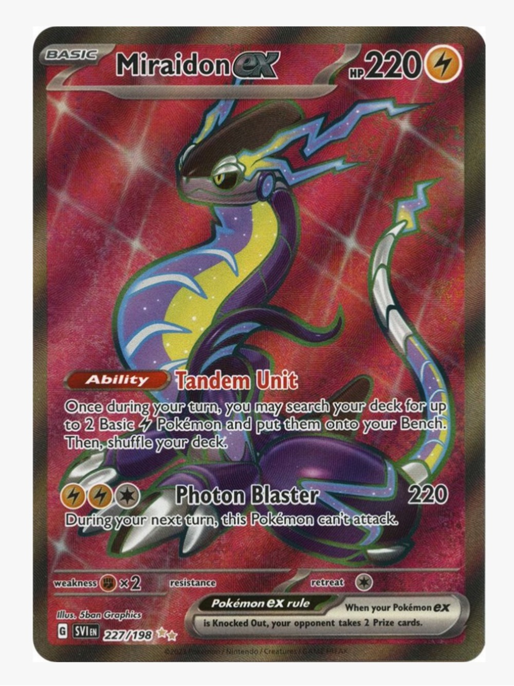 Miraidon ex SV01: Scarlet & Violet Base Set Pokemon Trading Card